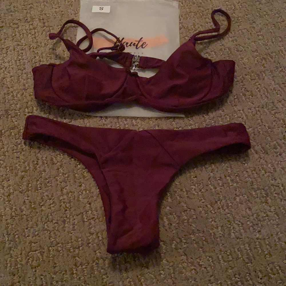 Haute bikini-New-no returns-burgundy color